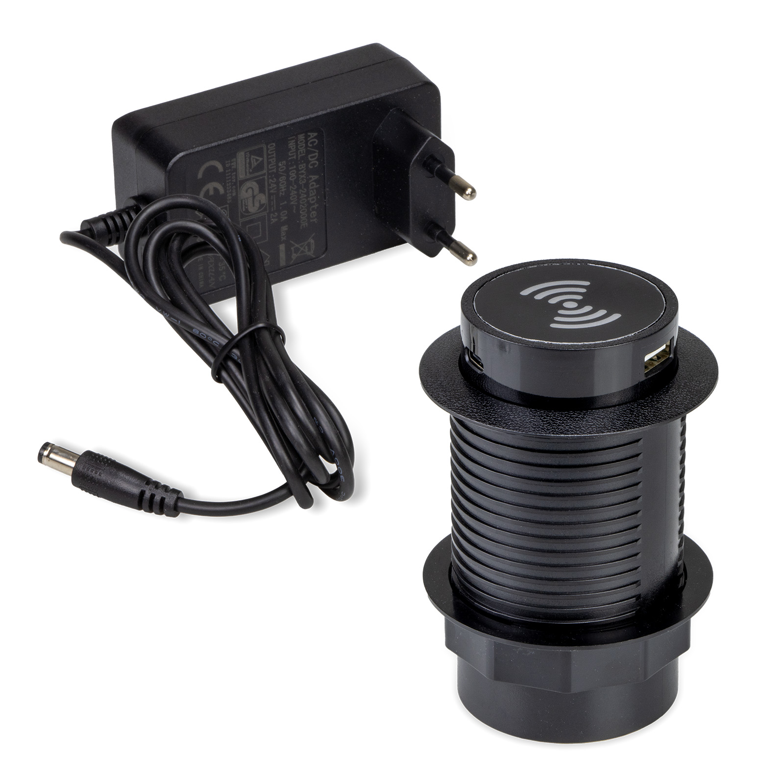 Prise de chargeur POP-UP 2 USB-A 1 USB-C