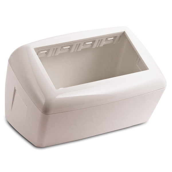Table box, 4 mod, white