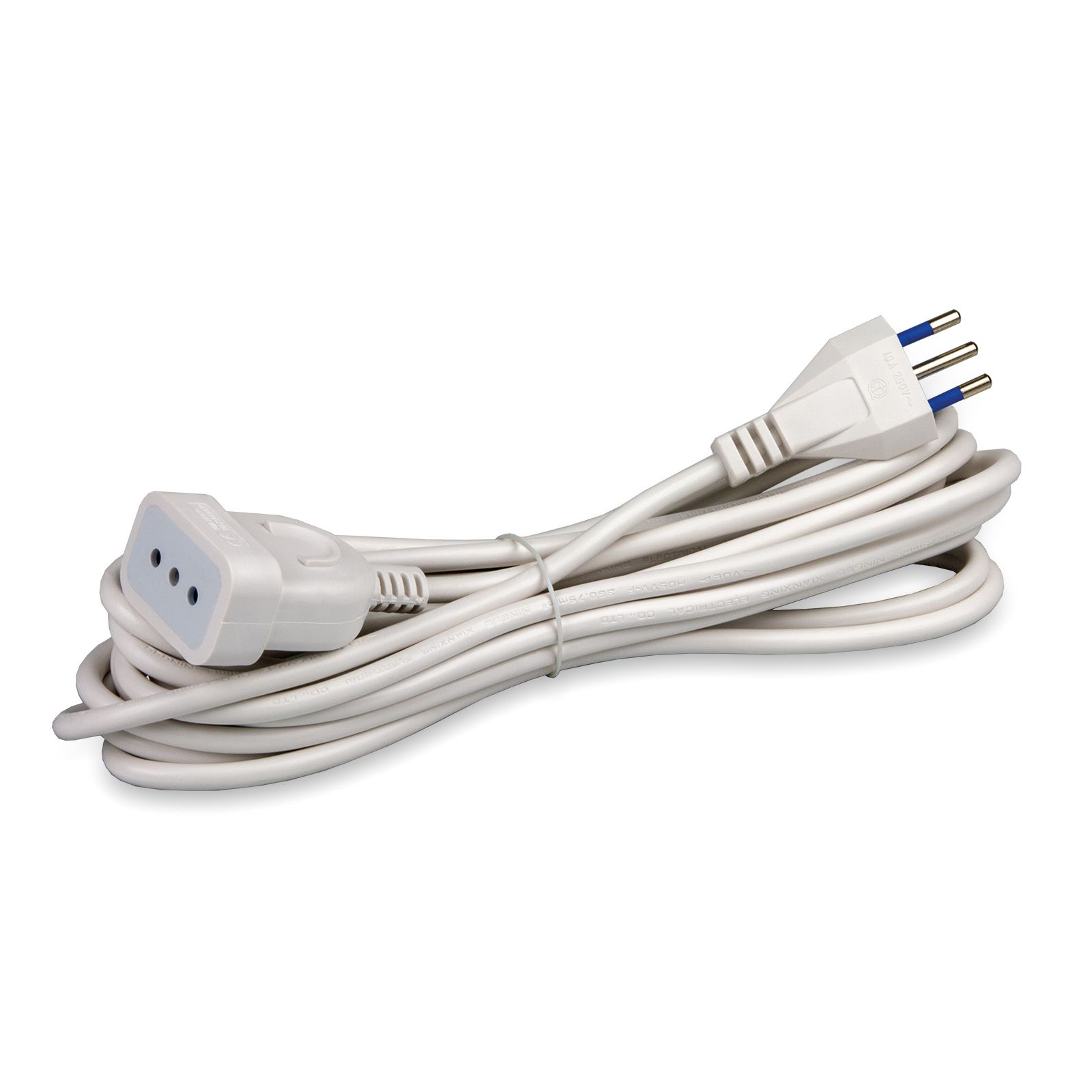 Cavo lis.3x1 Mt.5 Sp.+Pr.Si.10A+T BIANCO