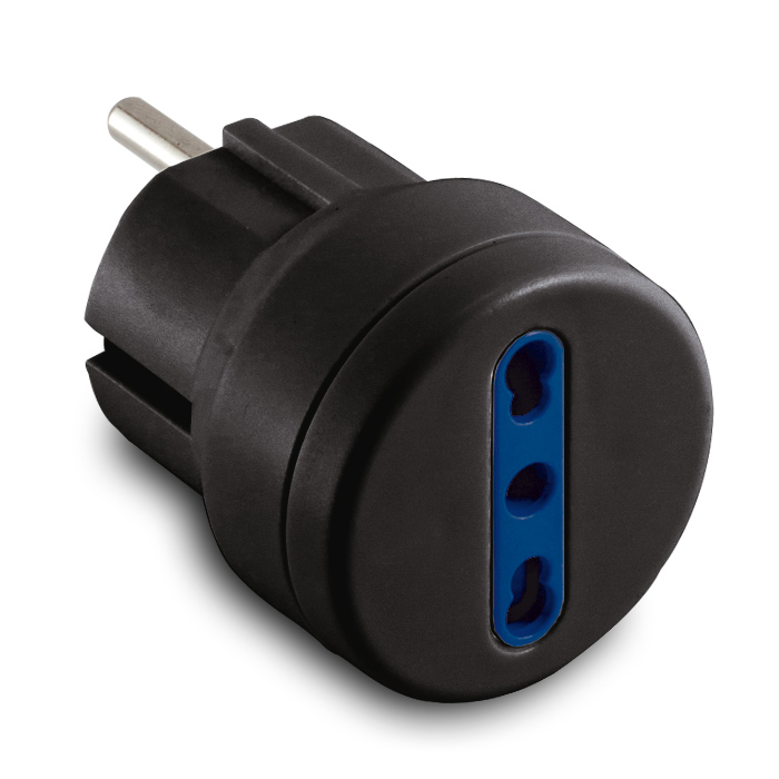 Adaptador de enchufe Schuko a italiano