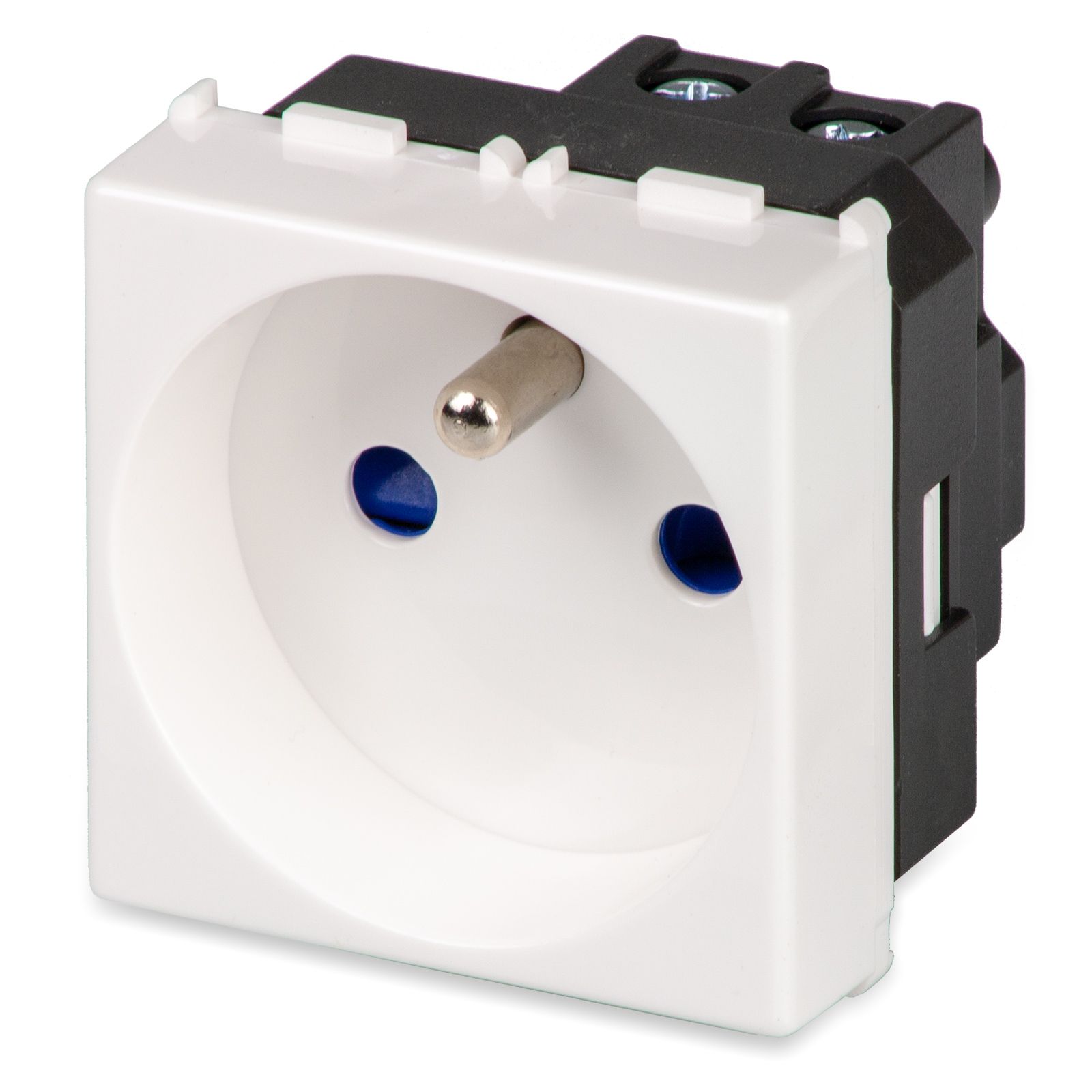 16A 250V French socket 2P+e.w/saf.device