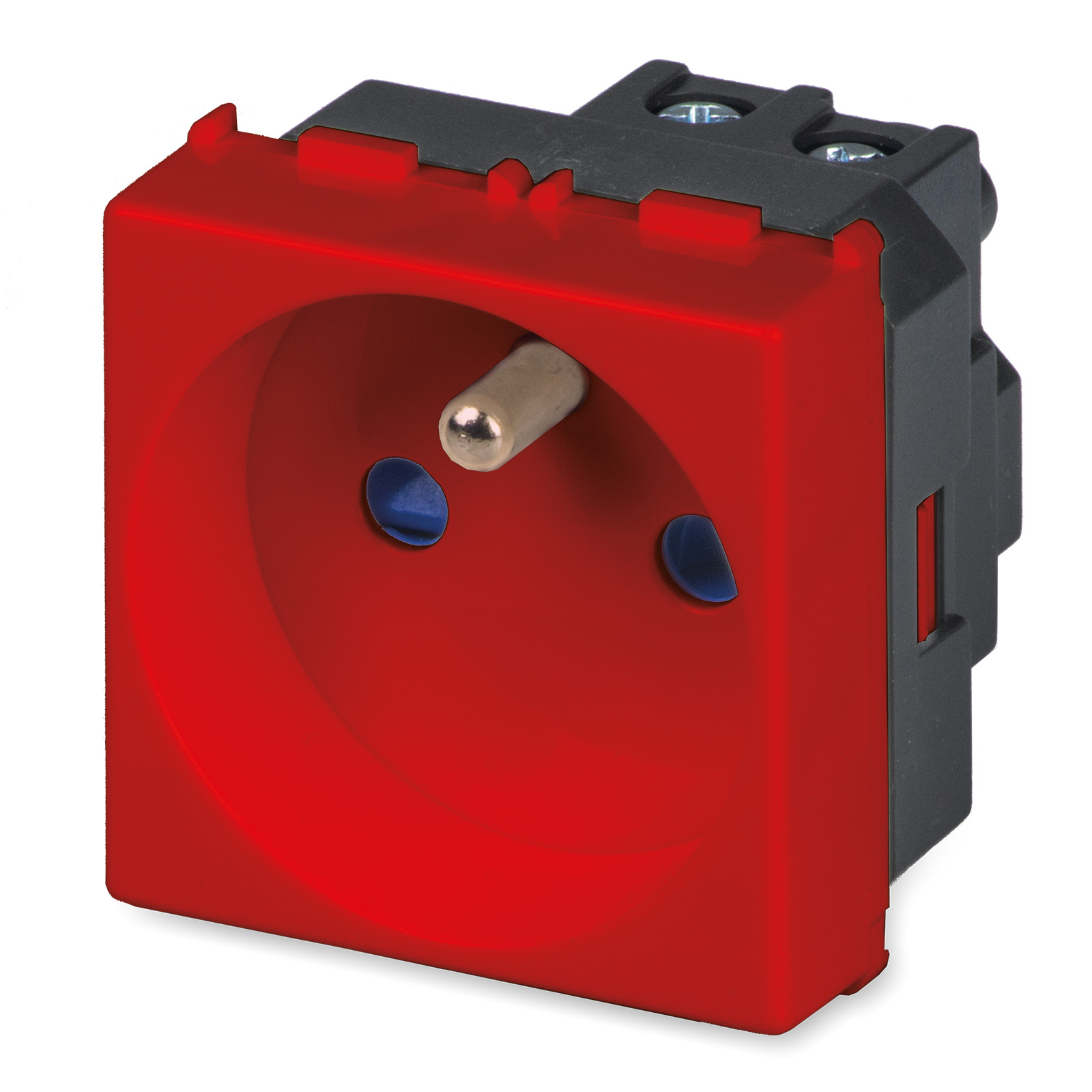 Presa 2P+T 16A St.Fra. ROSSA ANTIB