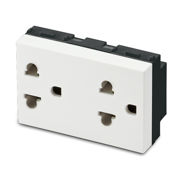 Pr. 2P+T 16A 250V EUROAM. DOPPIA ANTIBAC