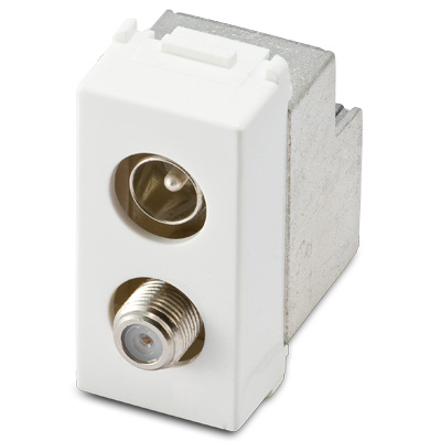 Toma coaxial IEC M+F intermedia dB 7