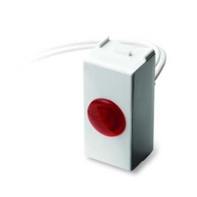 Indicador luminoso Rojo, estrecho 127V