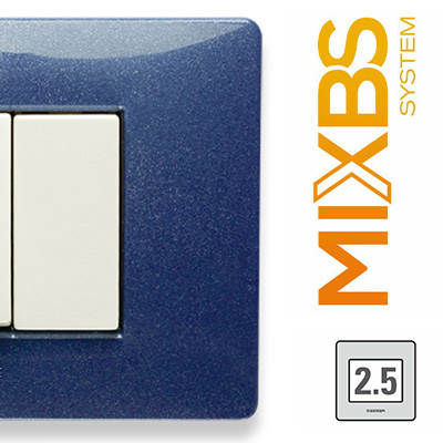 MixBS Placca 2,5 P. St.ING. BLU VEGA