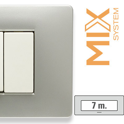 MIX Placca 7 Posti GREY MOON