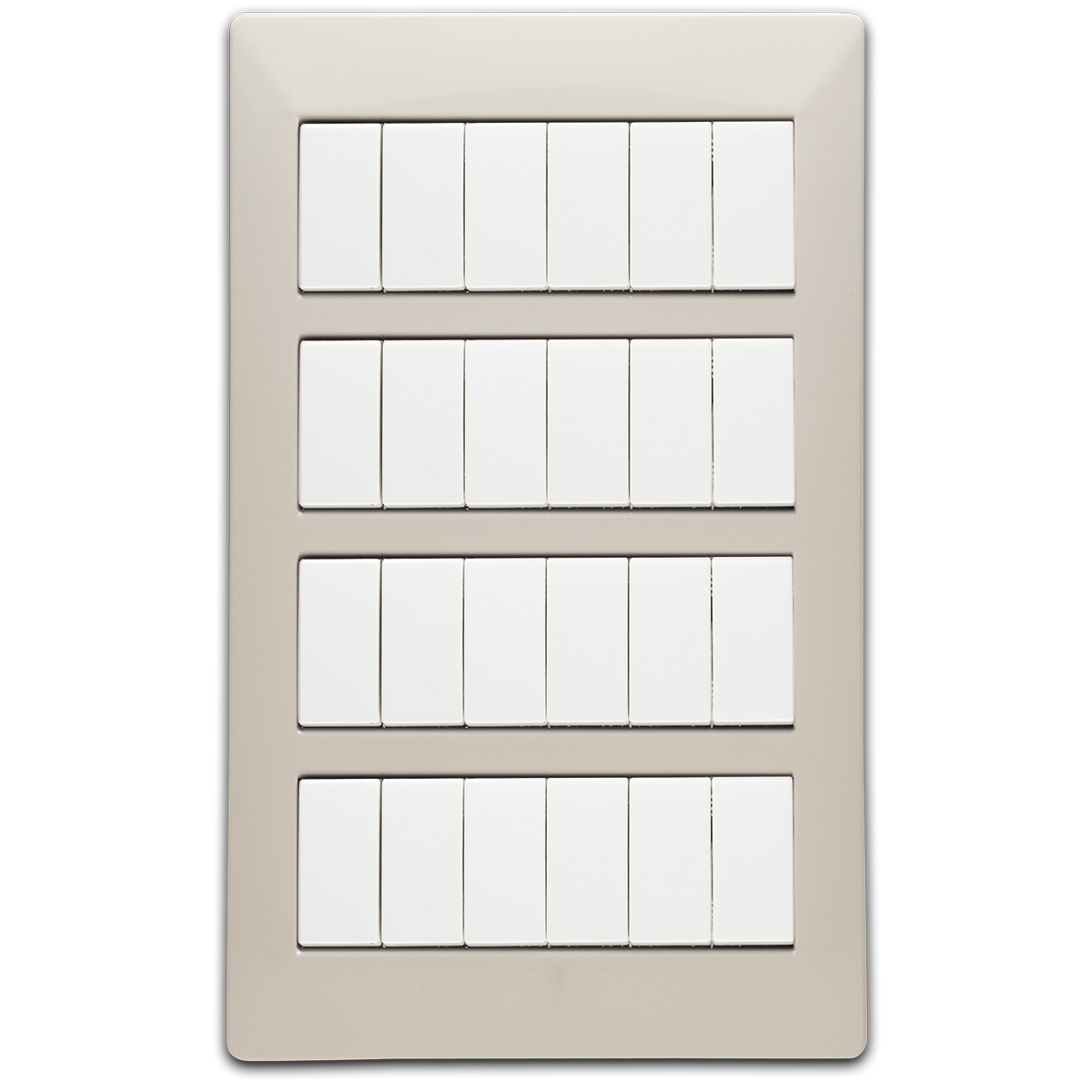 24 modules MIX plate, Safari White