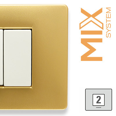 MIX Placca 2 Posti STAR DUST