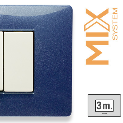 MIX Placca 3 Posti BLU VEGA