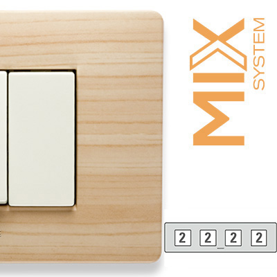 MIX Placca 2+2+2+2 Posti ESSENZA CRICKET