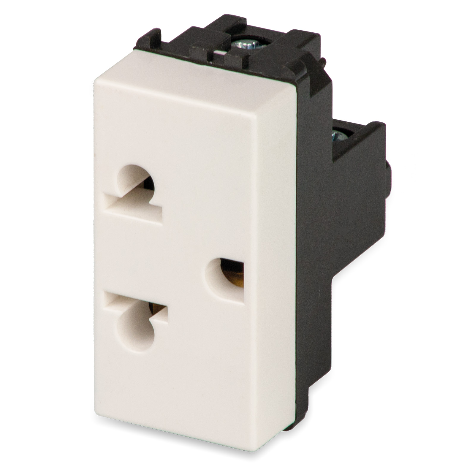 Prise MIX 2P+T 16A250V EUROAMÉRIC.ivoire