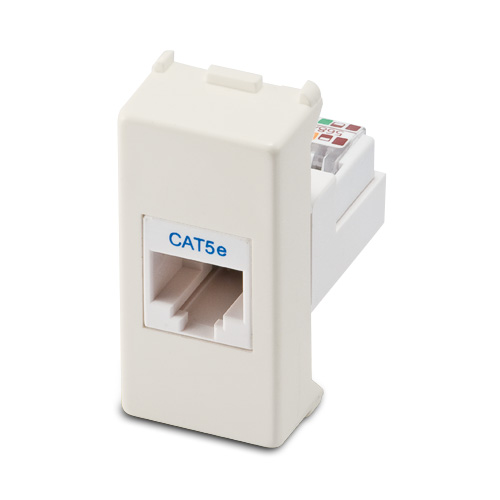 Prise MIX RJ45 Fiche 8/8 ivoire