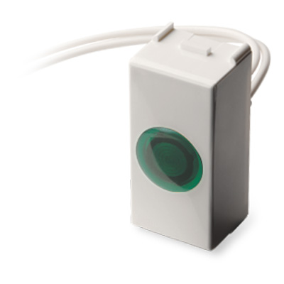 1 module green pilot light 125V Ivory