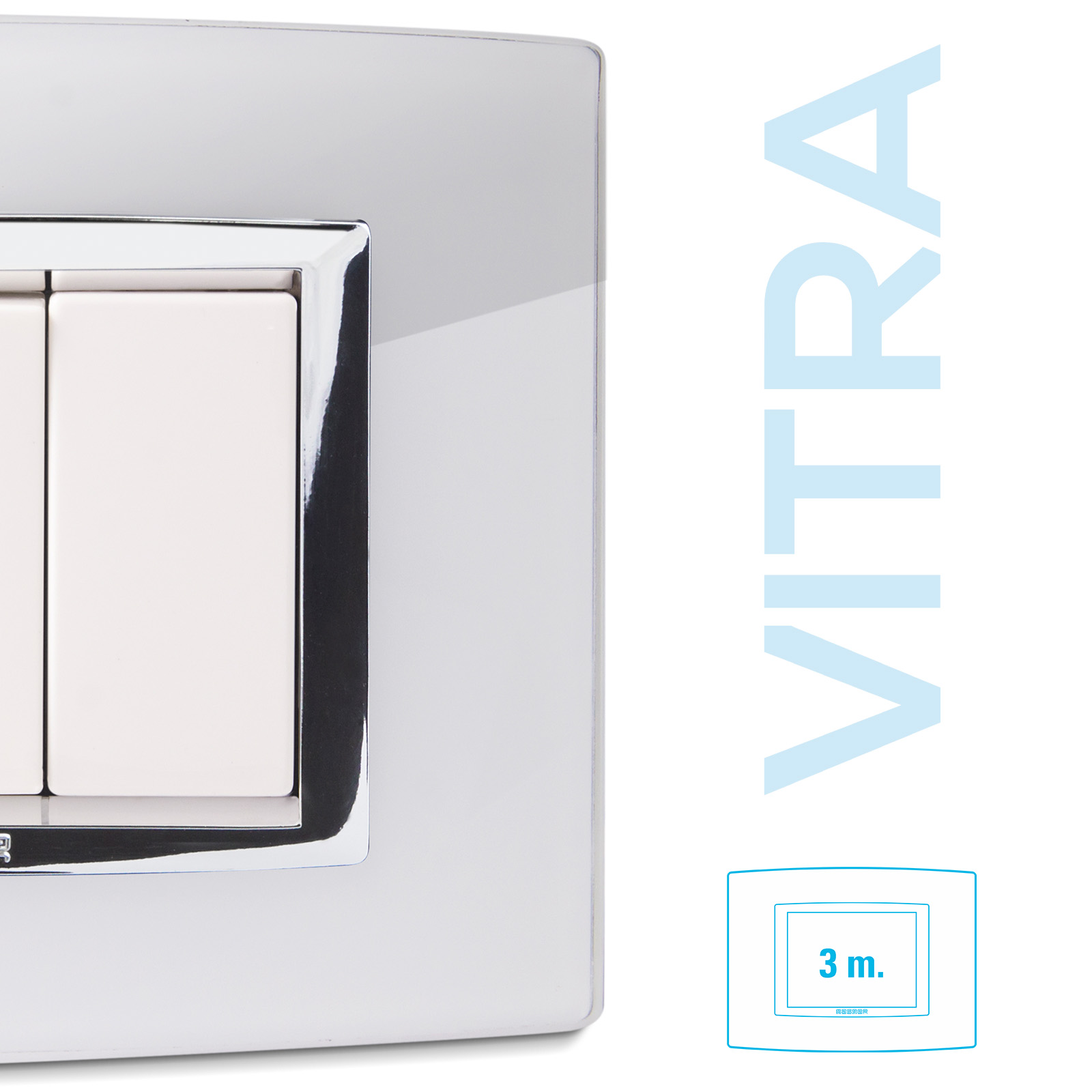 Placca Vetro BIANCO 3P. Vitra