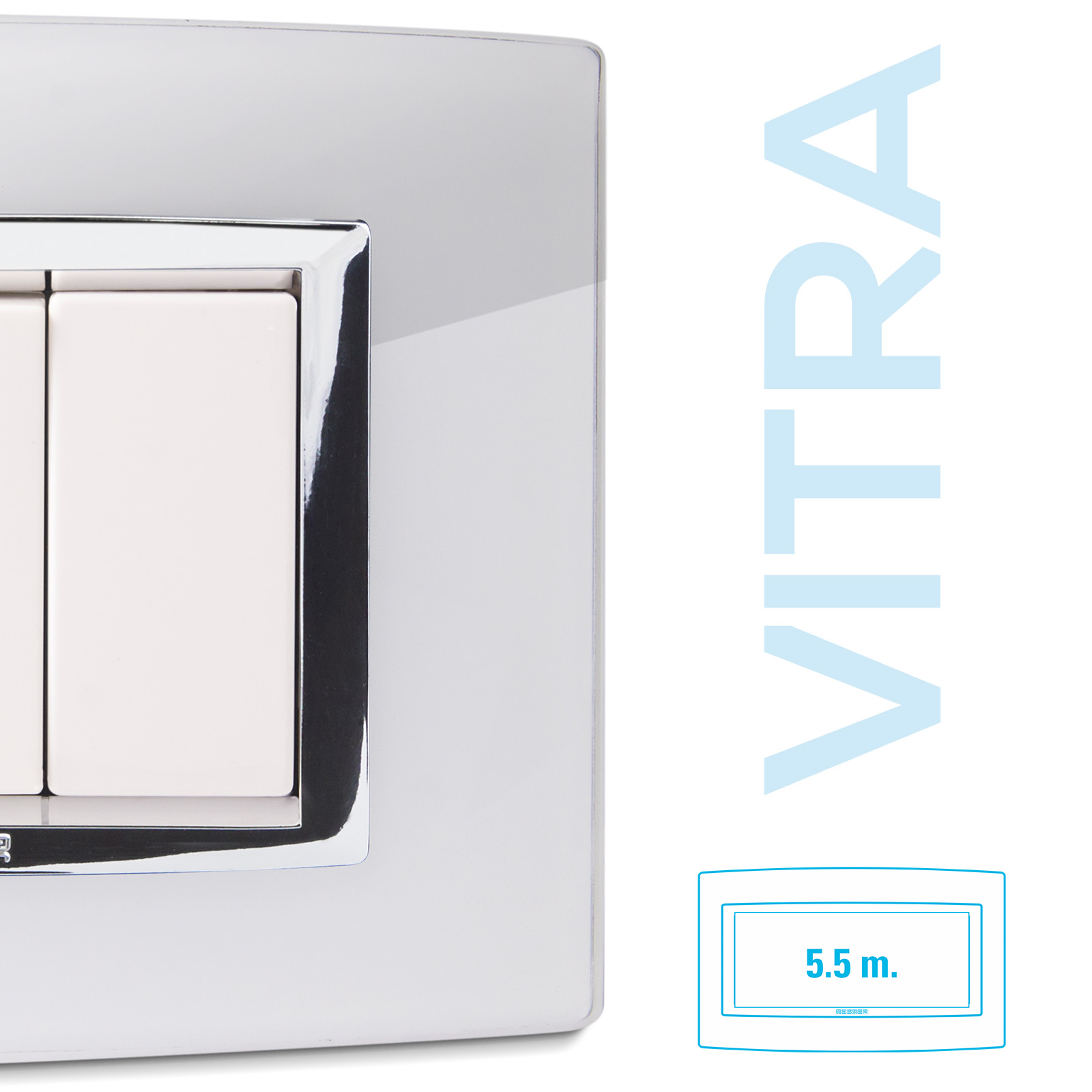 Placca Vetro BIANCO 5,5P. Vitra