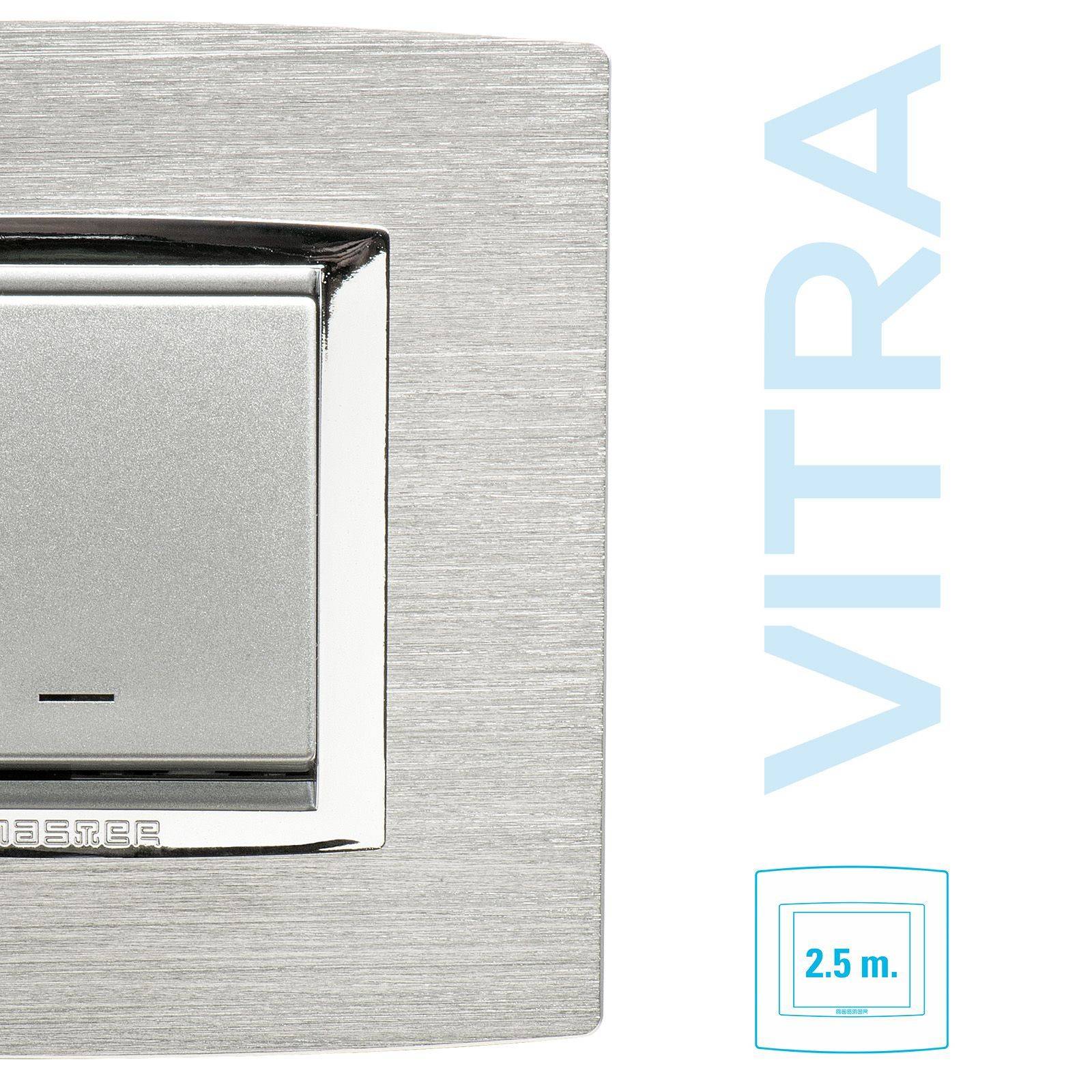 Placca Alluminio 2,5 posti Vitra