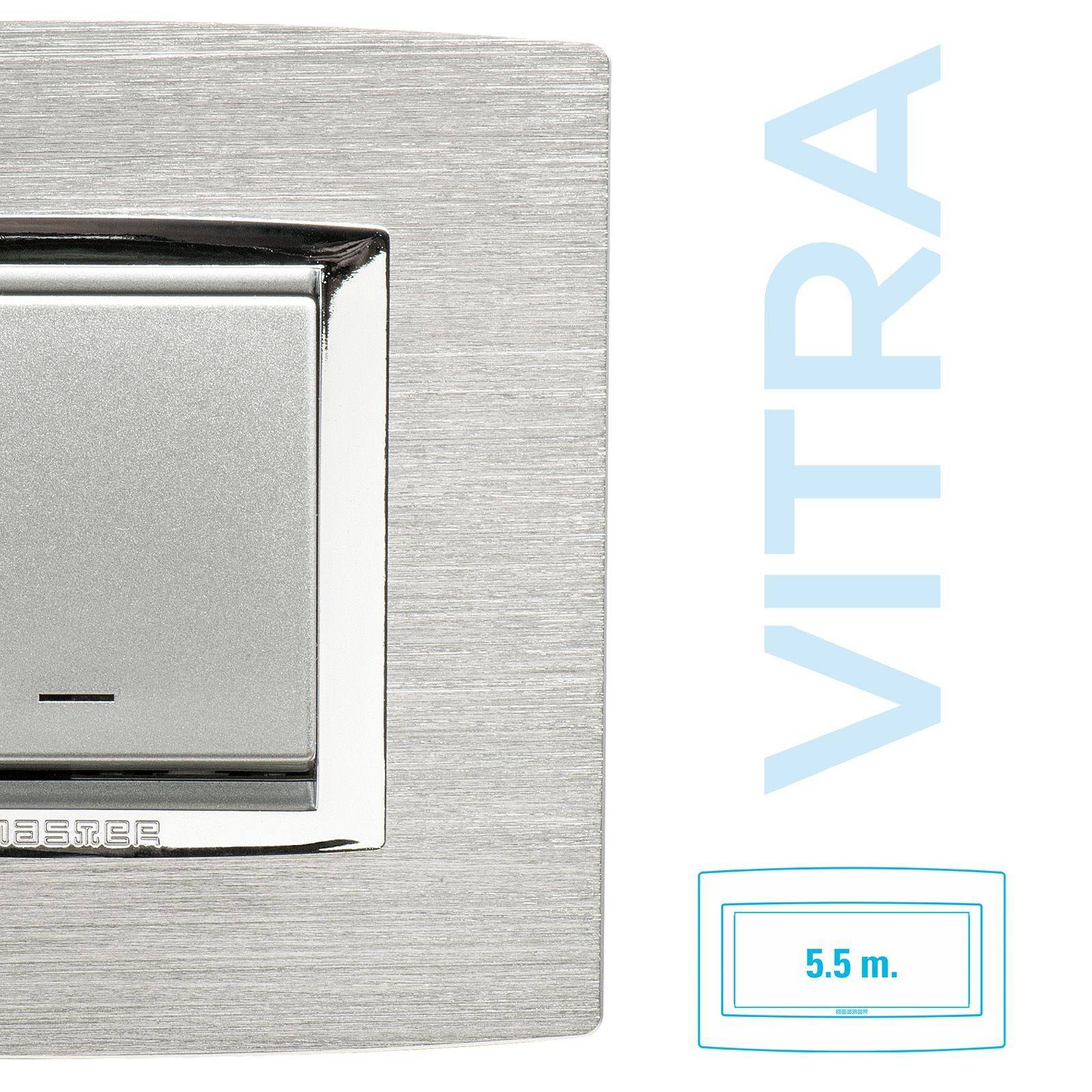 Placca Alluminio 5,5 posti VitraBS
