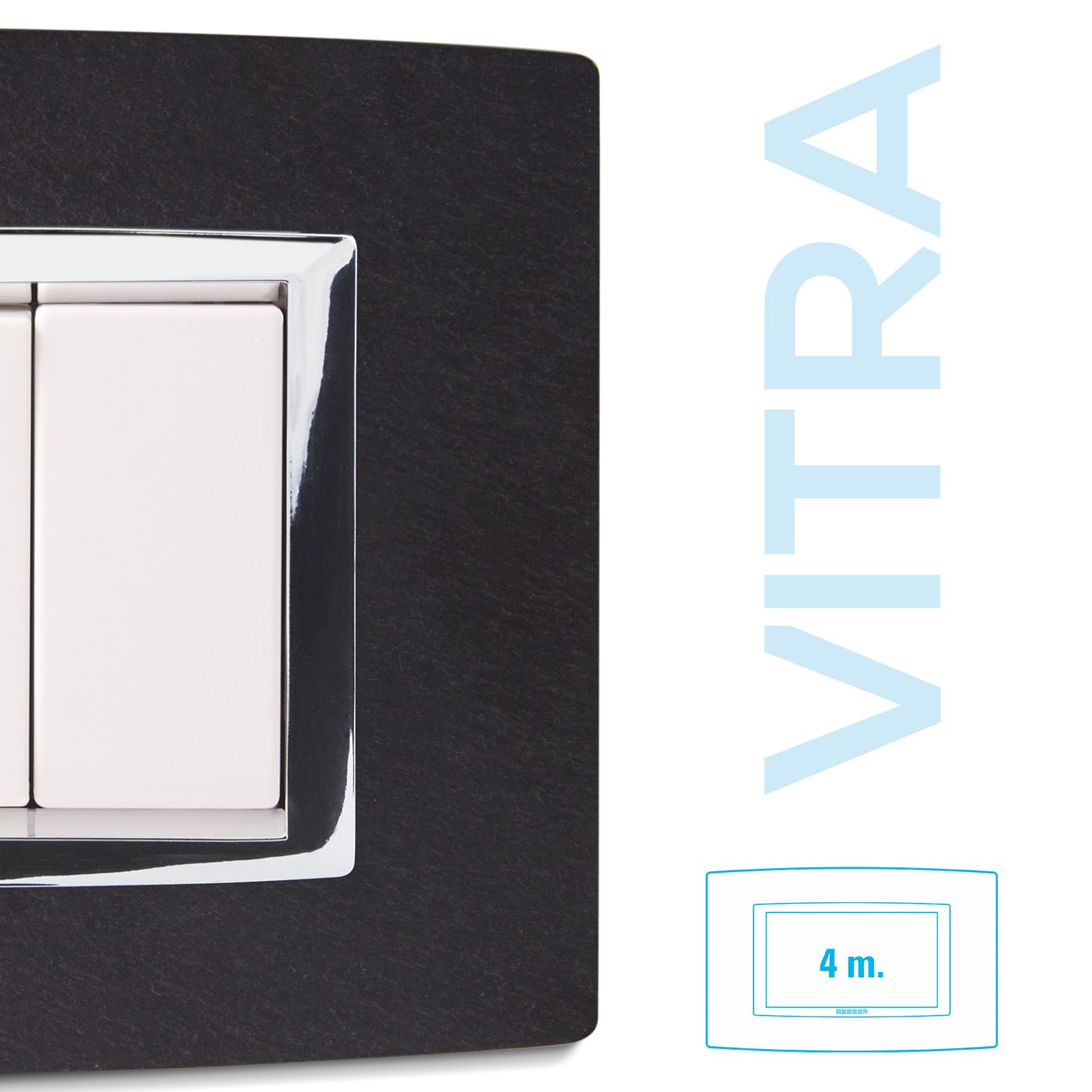 Placca Vitra pietra ARDESIA 4 posti