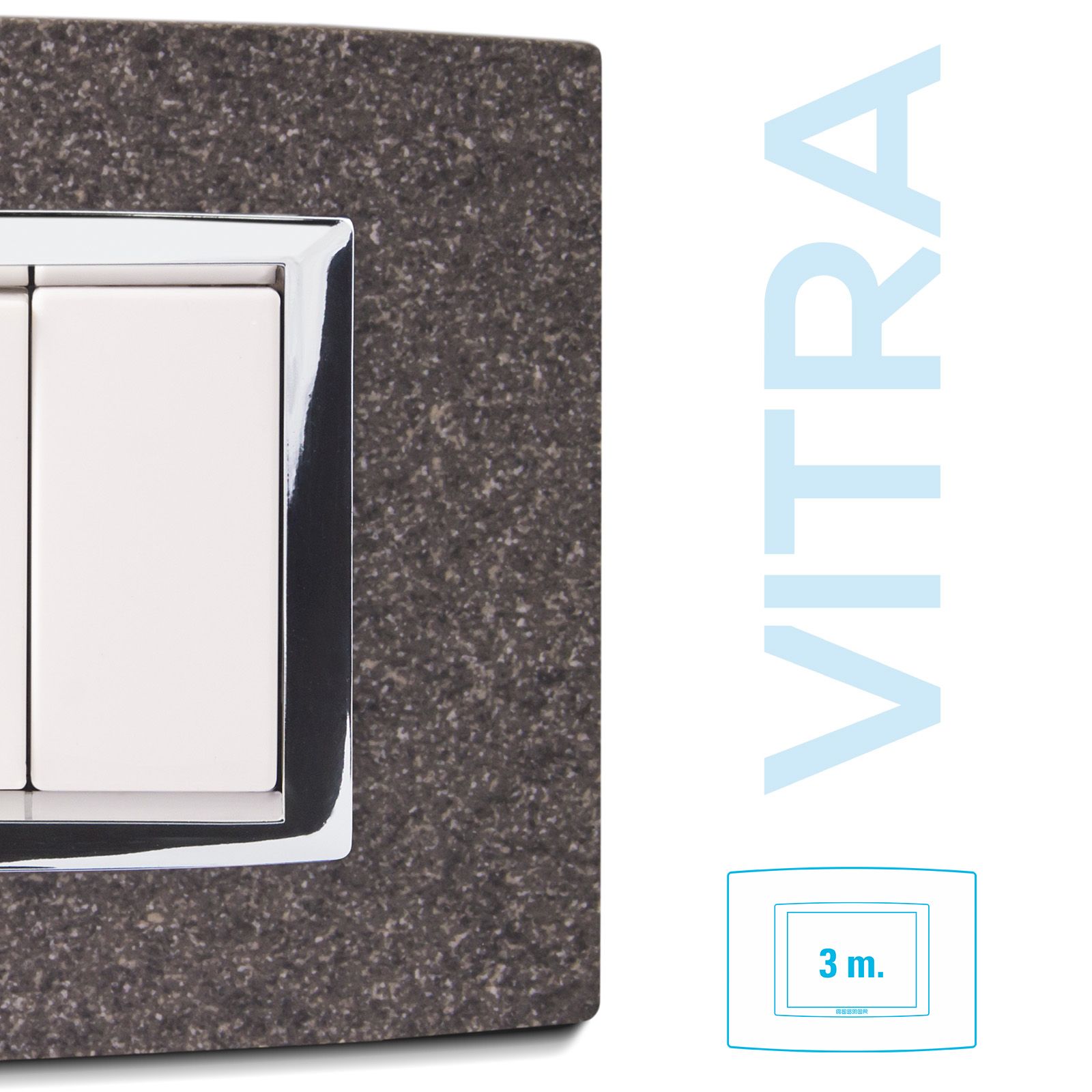 Placca Vitra Granito Grigio 3 P
