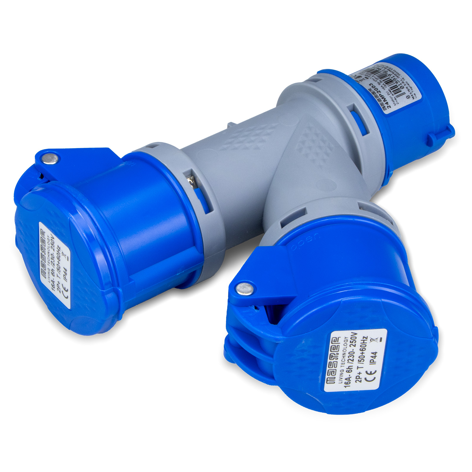 Moltipl.2U.16A Sp.2P+T 240V IP44