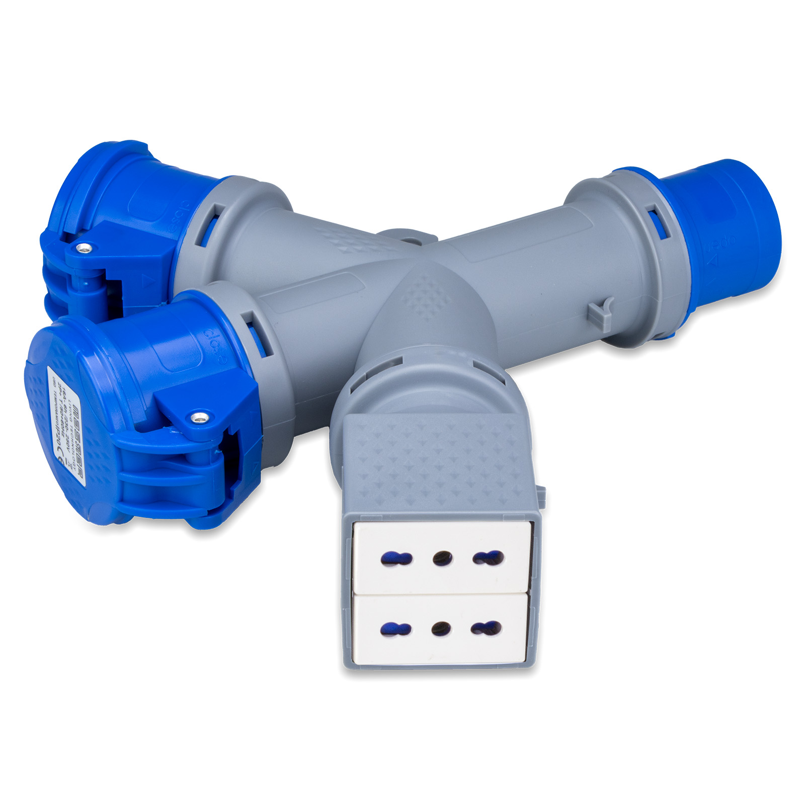 Adapt.Triple 2P+T 16A 240V c.Ital.