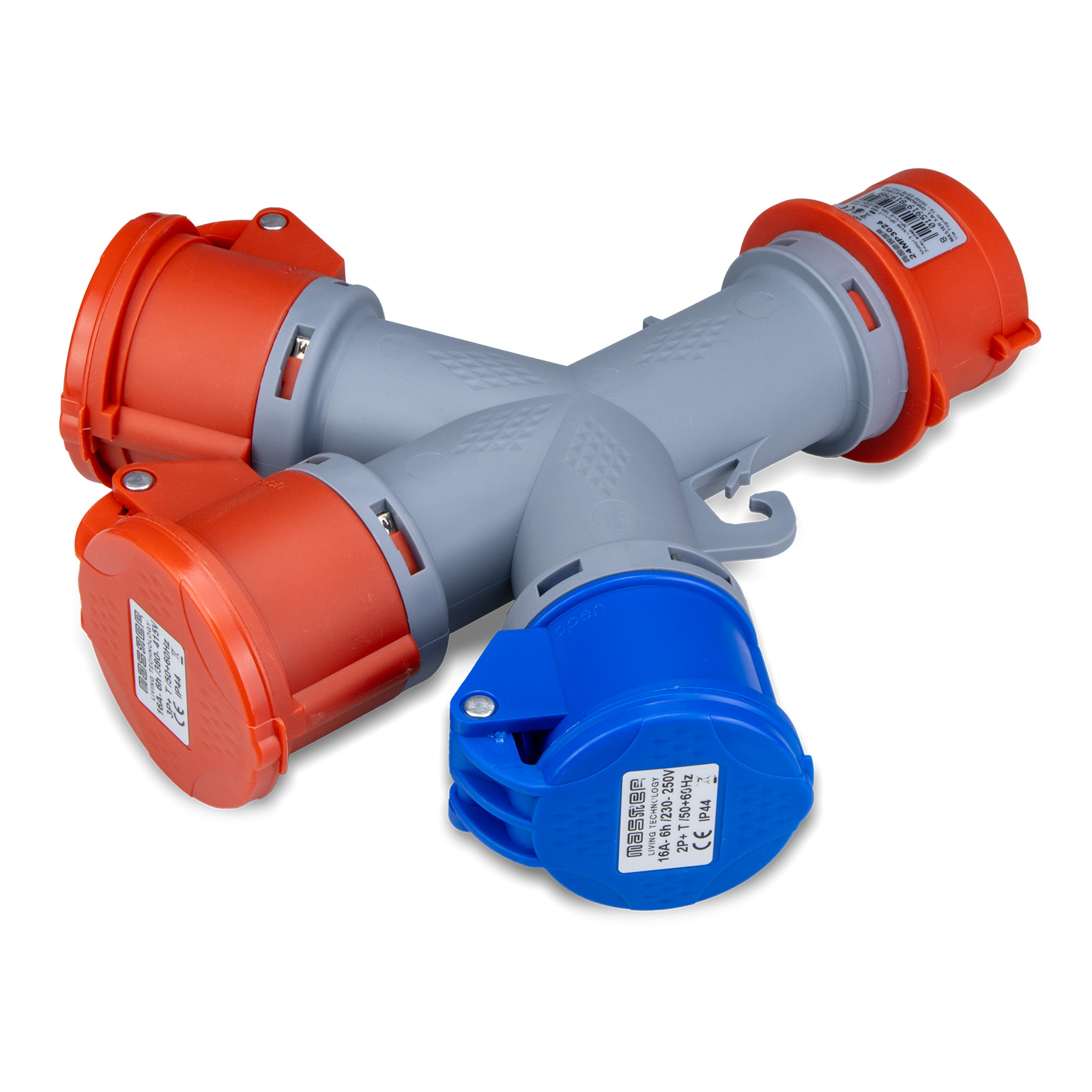 Adapt.triple 3P+N+T 16A 380/230V IP44