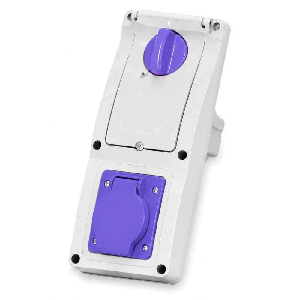 Enc.2P 16A 150VA 24V Violeta IP44