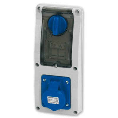 Pr.Int.2P+T 16A 230V 6h BLU IP44