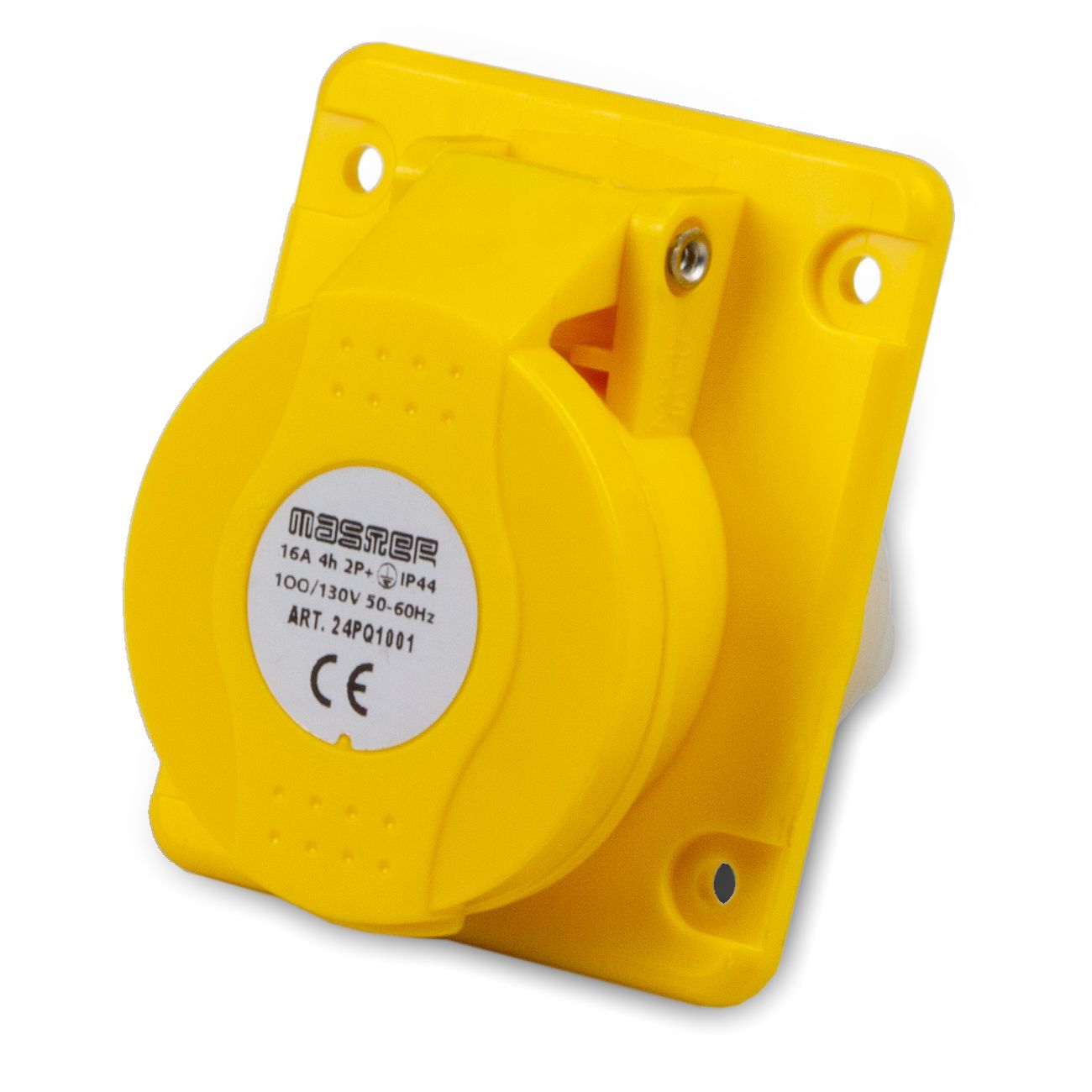 Prise 2P+T 16A 110V 4h Jaune IP44