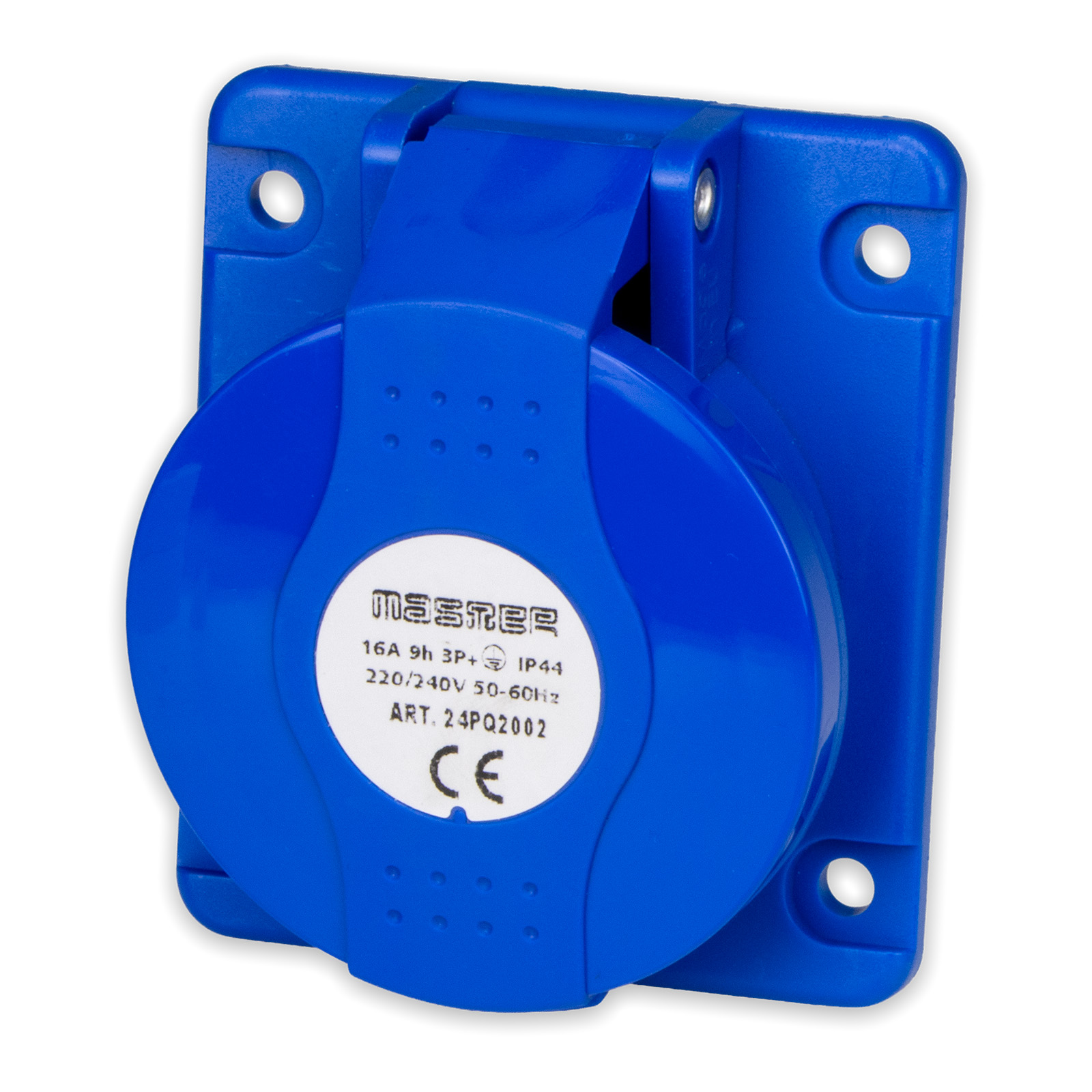 Prise panneau 3P+T 16A 240V 9h BLEU IP4