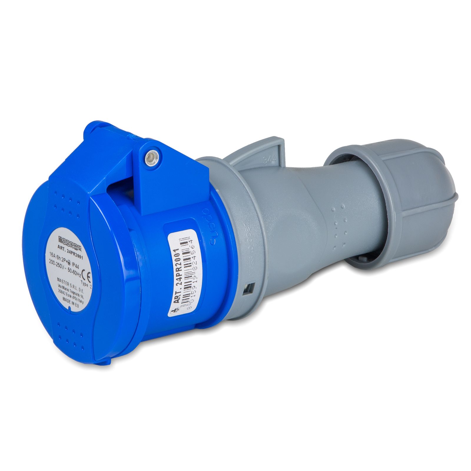 Sock.2P+E 16A 230V 6h Blue IP44