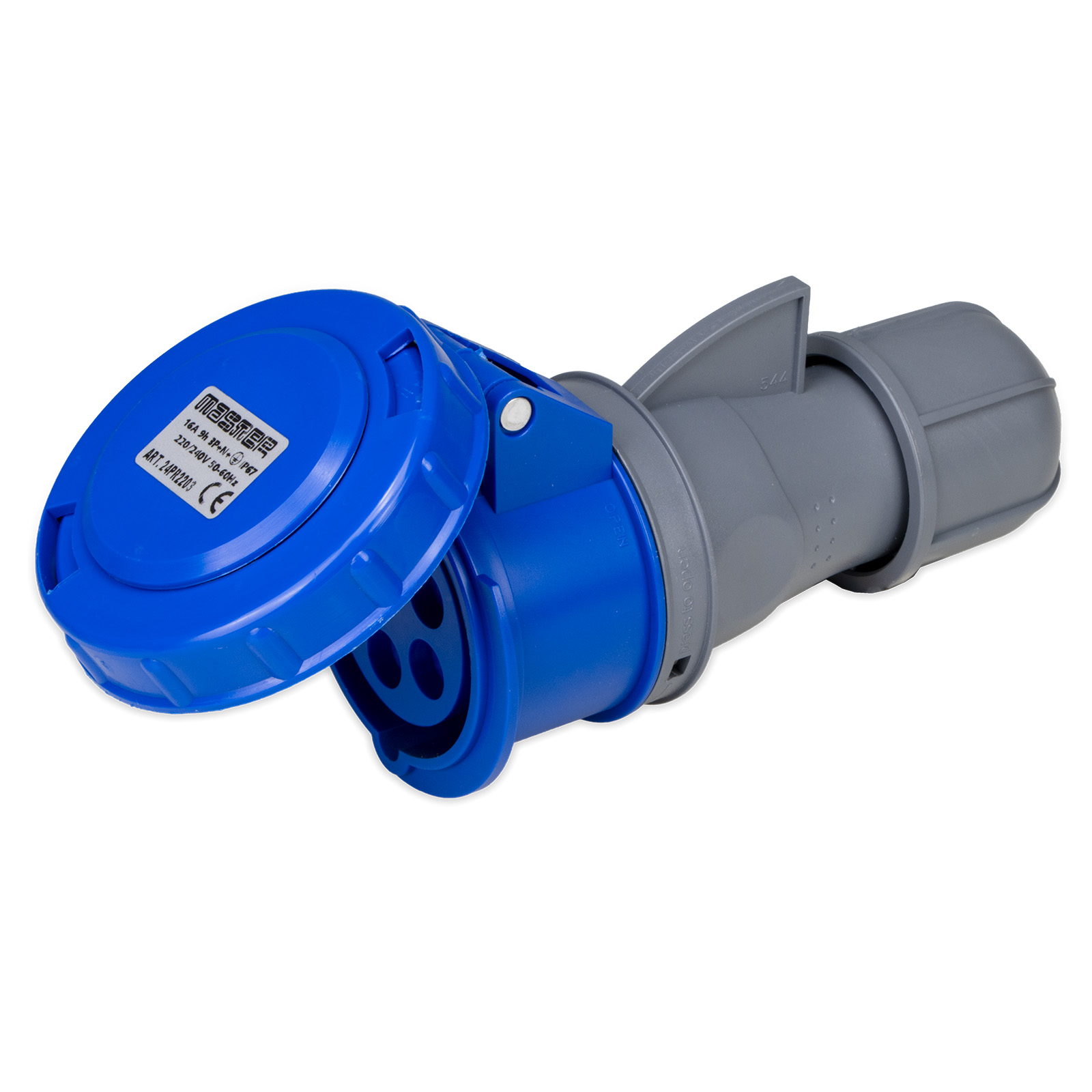 Sock.3P+N+E 16A 240V 9h Blue IP67