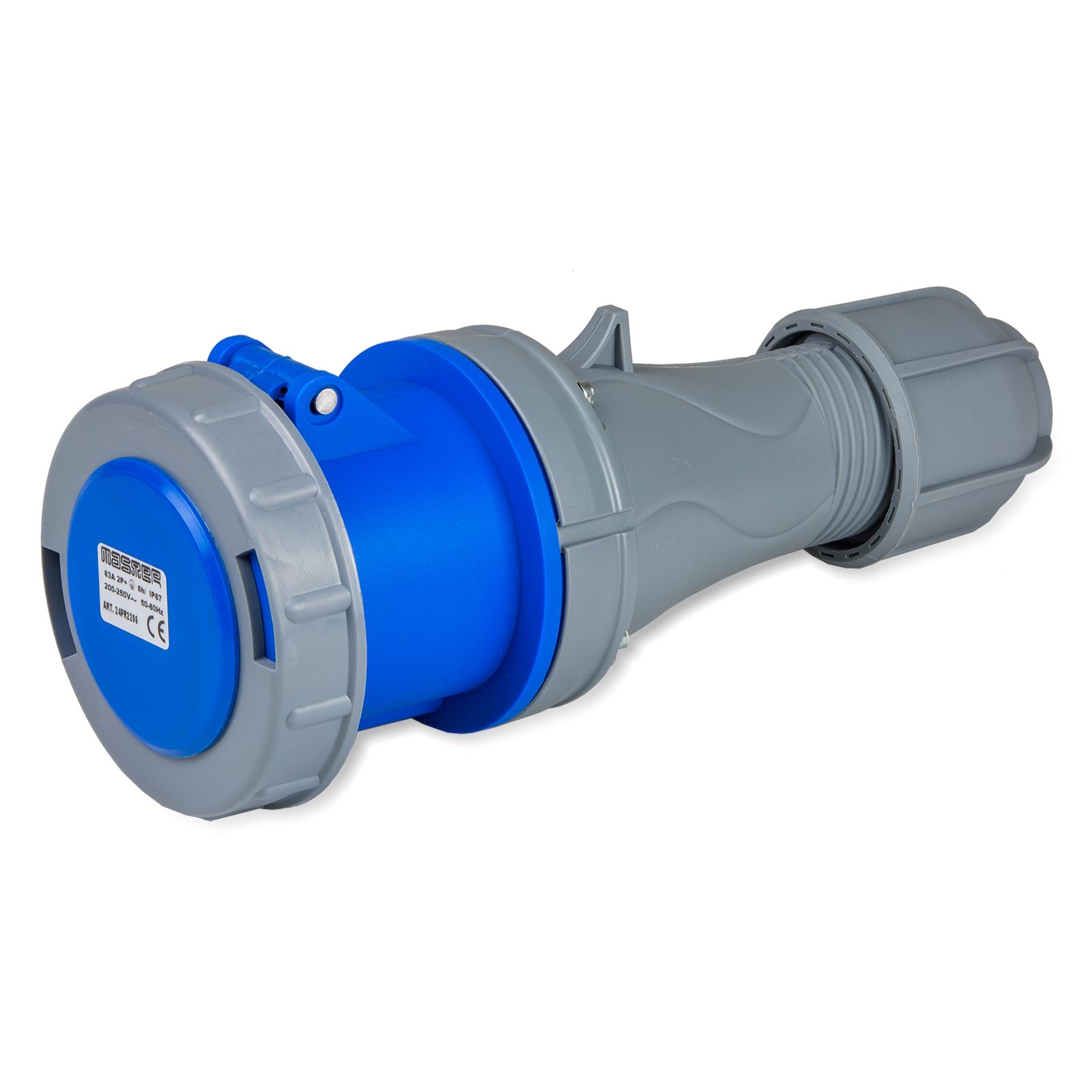 Sock.2P+E 63A 240V 6h Blue IP67