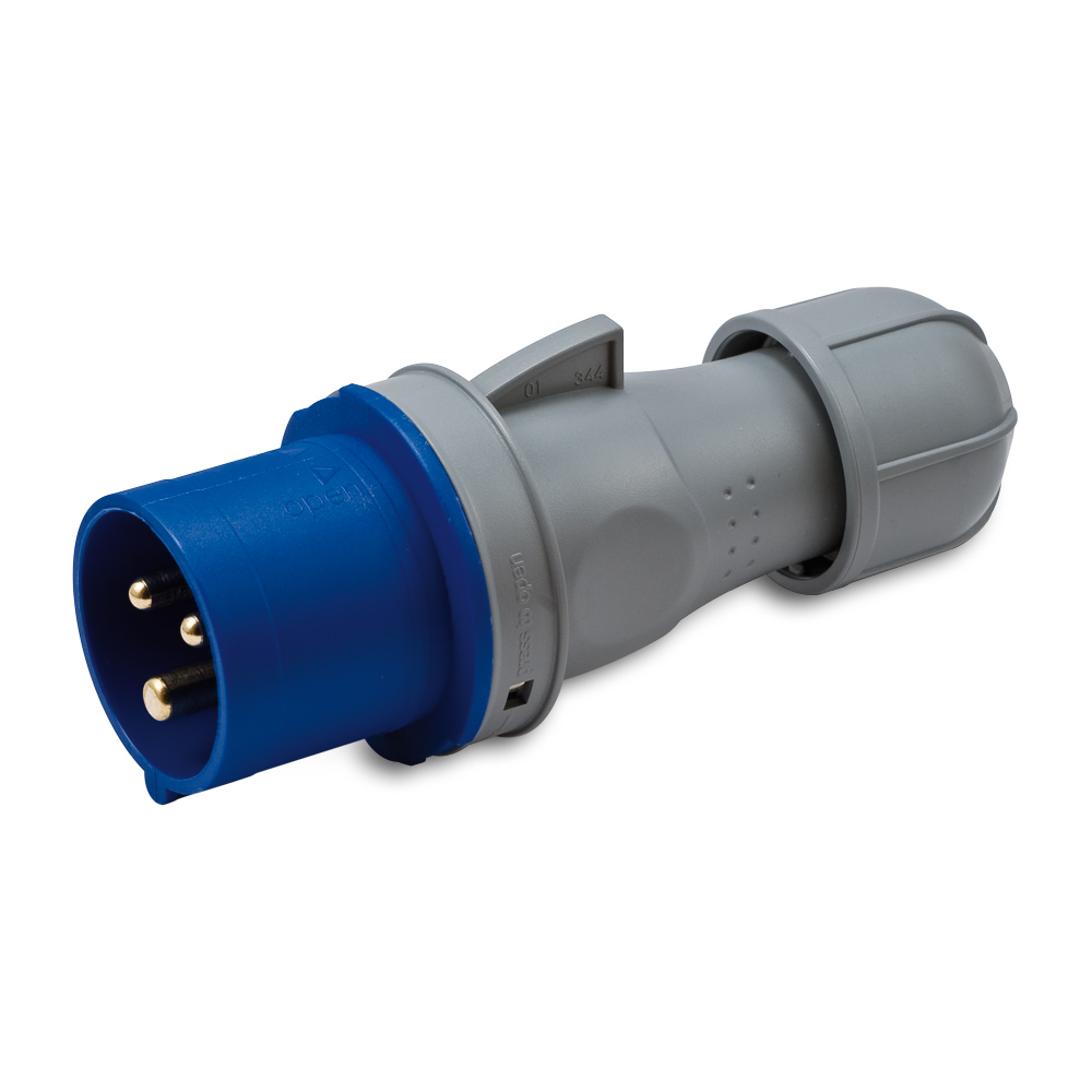 Sp.2P+T 16A 230V 6h BLU IP44
