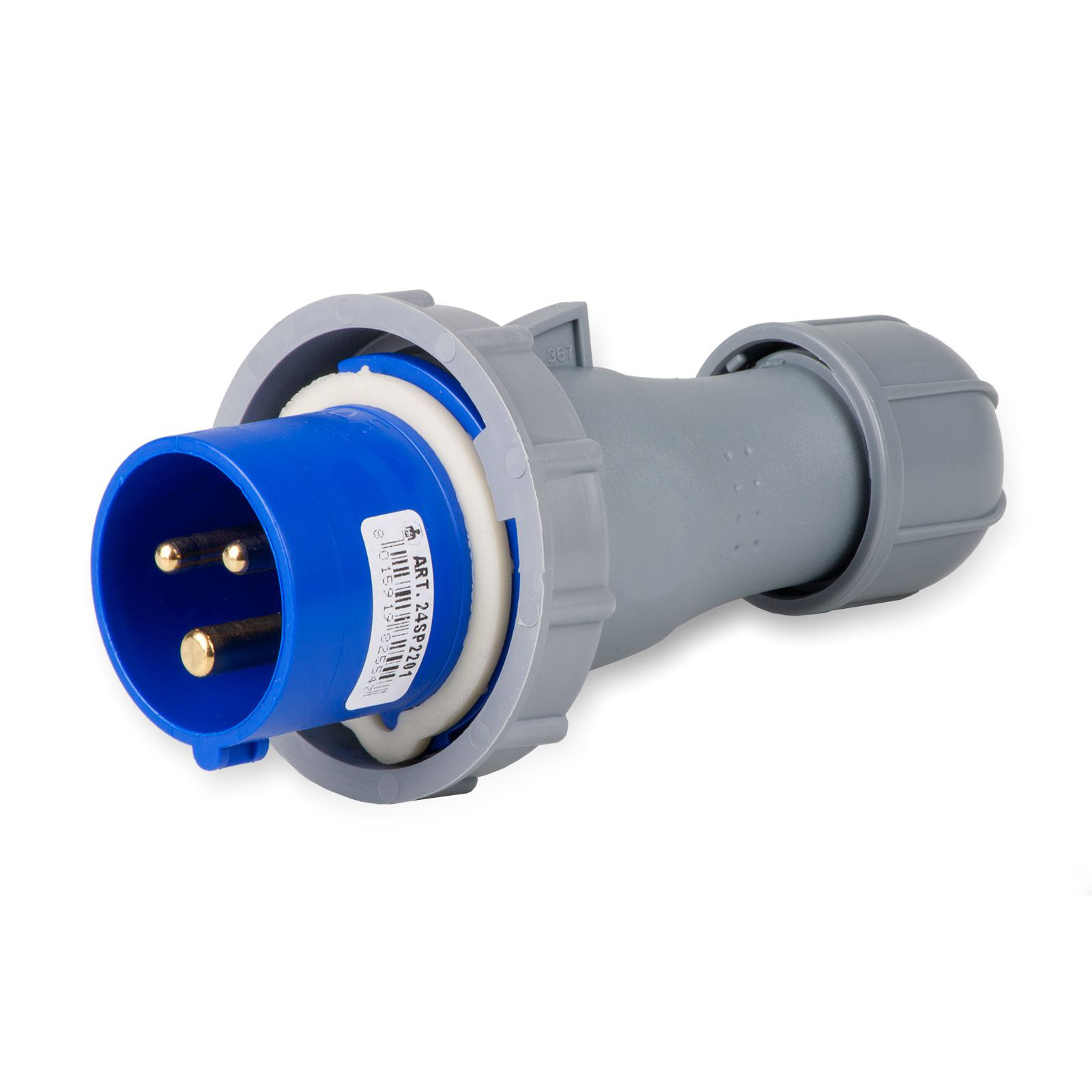 Sp.2P+T 16A 240V 6h BLU IP66/IP67