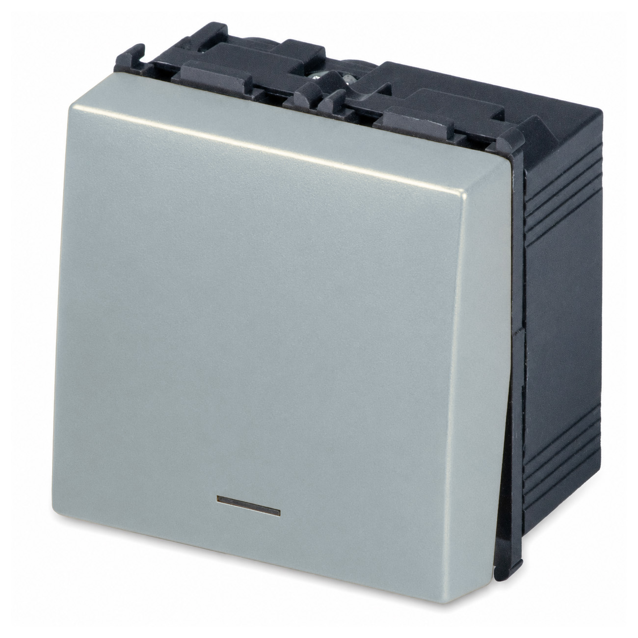 One pole switch 16AX 250V 2M. Alluminium