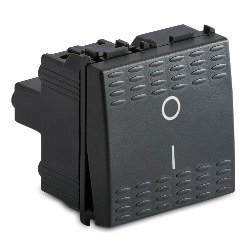 Bipolar switch 20A complete grey 2mod.