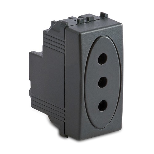 MODO Presa 2P+T 10A GRIGIO