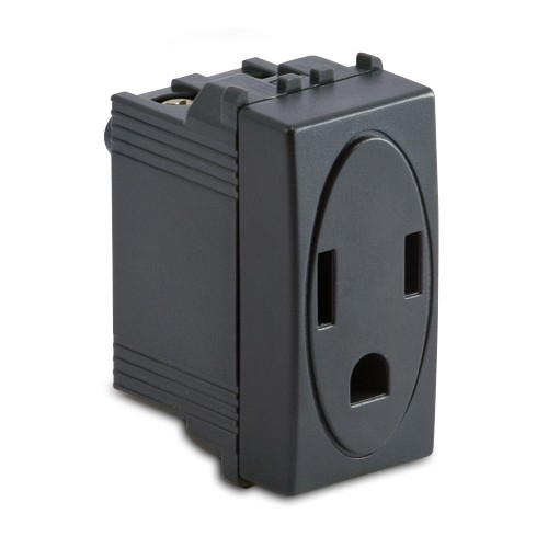 MODO Presa 2P+T 15A 127V GRIGIA