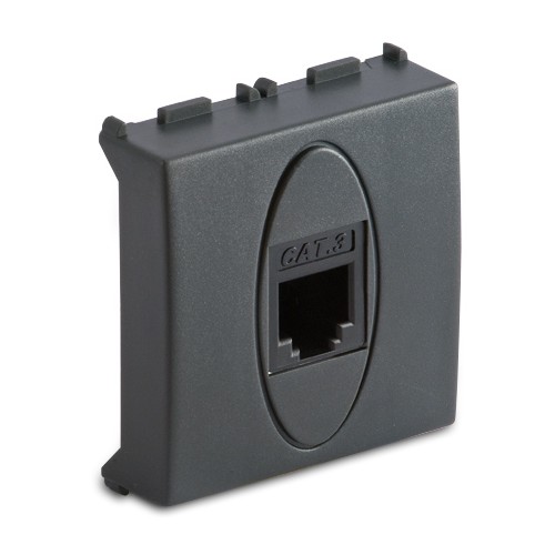 Toma RJ12 1 Plug 6/6 ancha Blanca