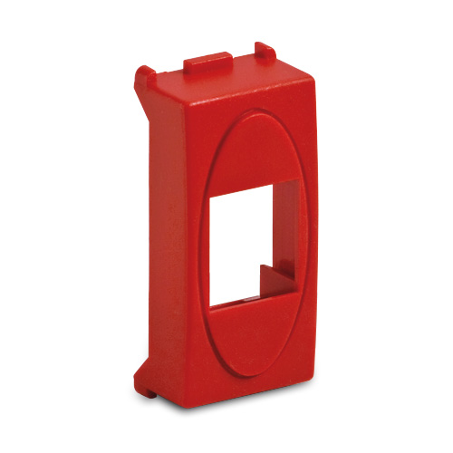 Adaptador de toma telefónica RJ45 rojo