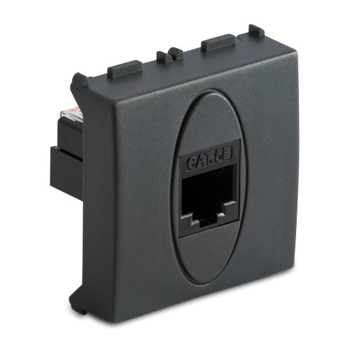 MODO Toma RJ45 Plug 8/8 ancha GRIS