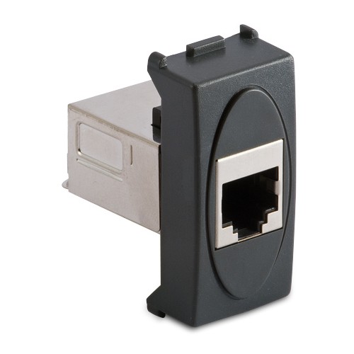 MODO Toma RJ45 Cat.6 FTP blindado, 1 mód