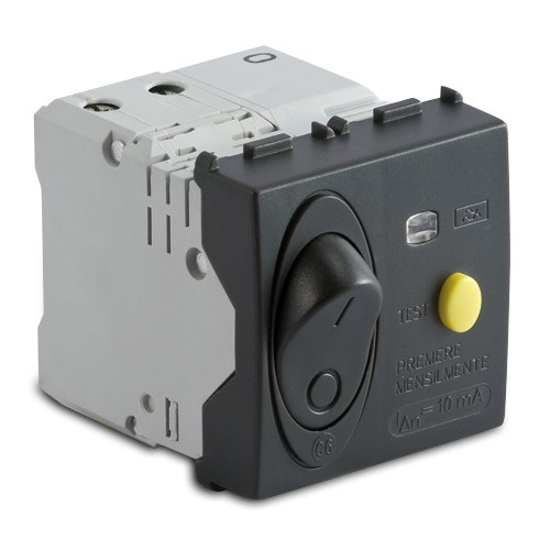 Interrupt.diferencial 1P - NC10A Gris