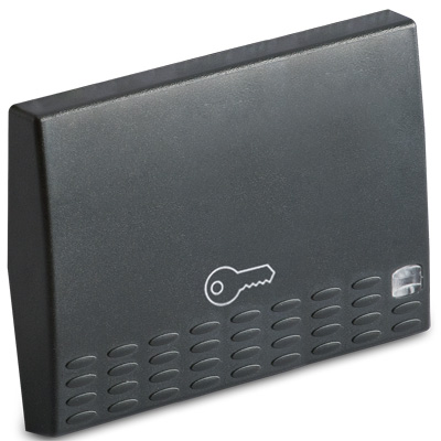 Cover f.door pushbutton w.light 3m., gr.