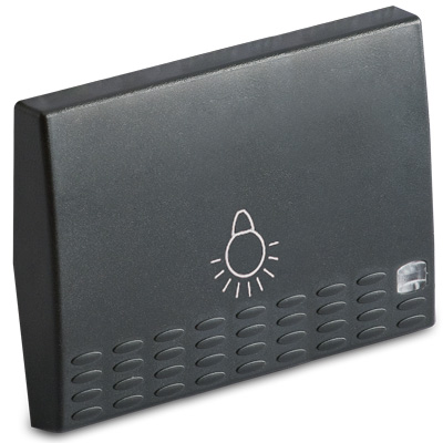 Cover f.light pushbutton w.light 3m.,wh