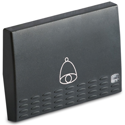 Cover f.bell pushbutton w.light 3m., gr.