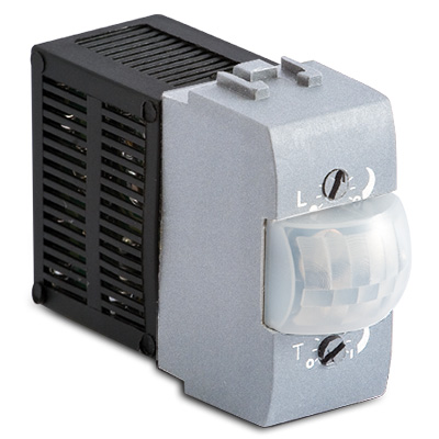 Detector w.timer & twilight sensor grey