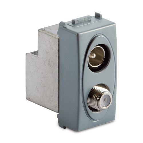 STEEL Pr.Coax IEC-F Mas-Fem Pas. dB 10